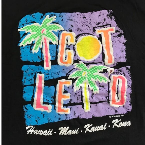 Vintage Unisex Tshirt I Got Leid in Hawaii XL - Picture 2 of 5